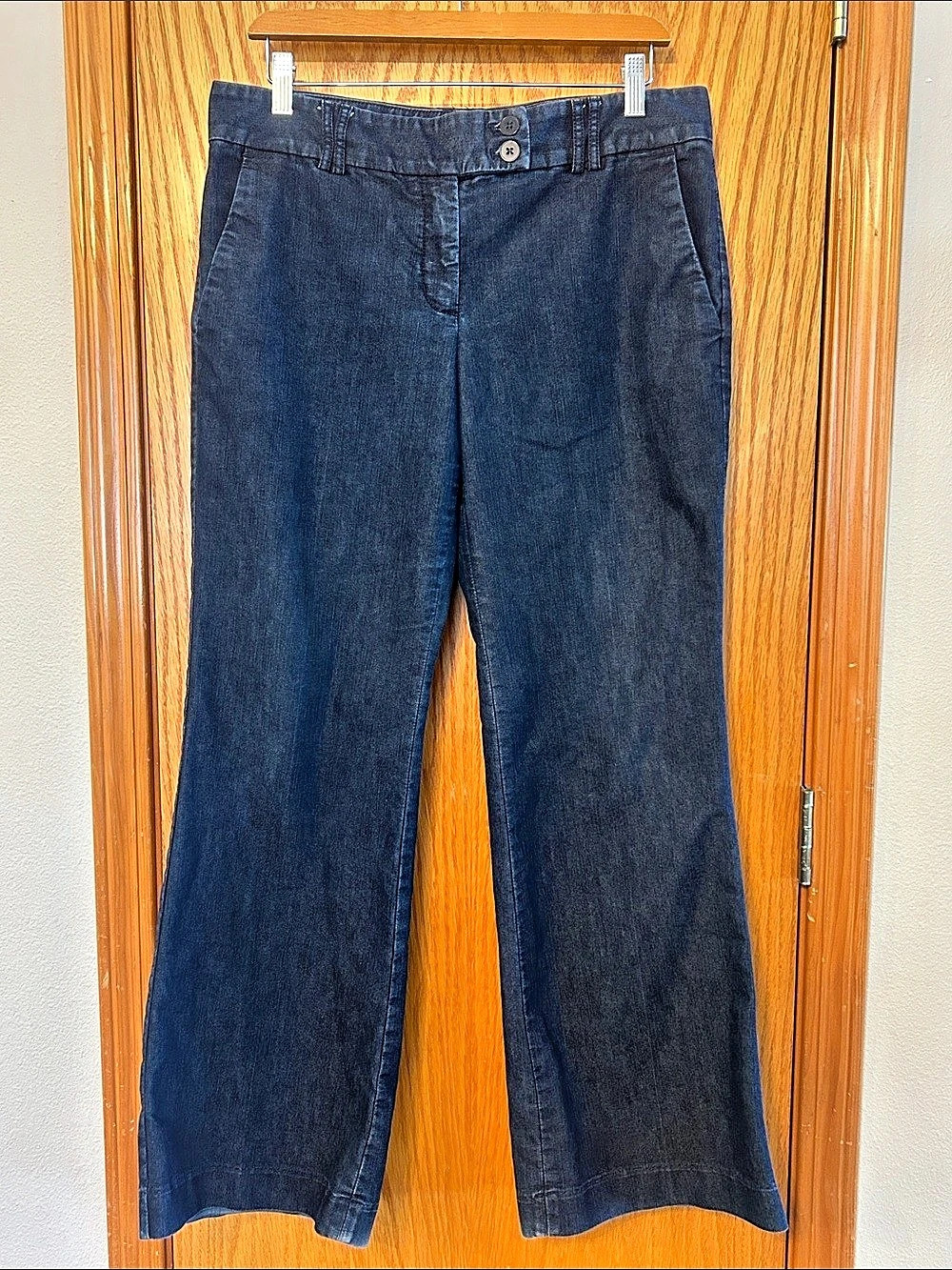 Express Editor Wide Leg Jeans in Blue Size 10R